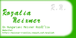 rozalia meixner business card